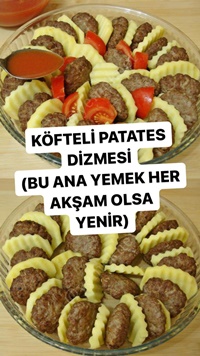 Köfteli Patates Dizmesi