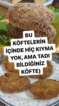 Közlenmiş Patlıcan Köftesi (Kıymasız)