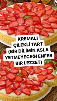 Kremalı Çilekli Tart