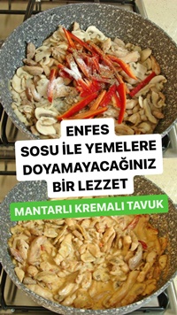 Kremalı Mantarlı Tavuk