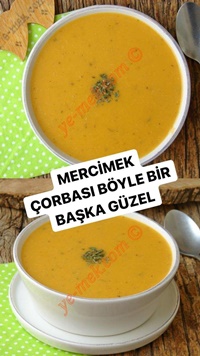 Kremalı Mercimek Çorbası