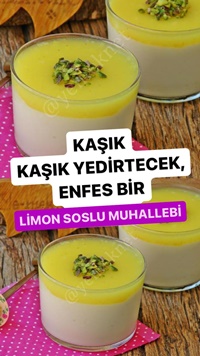 Limon Soslu Muhallebi