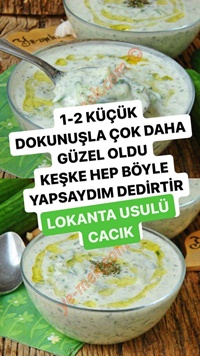 Lokanta Usulü Cacık