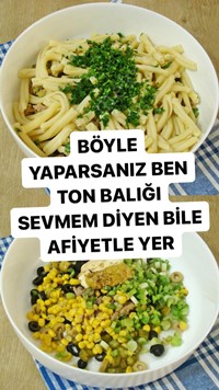 Makarnalı Ton Balığı Salatası