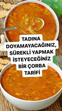 Mantarlı Tarhana Çorbası