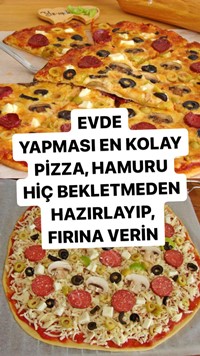 Mayasız Hamurdan Pizza