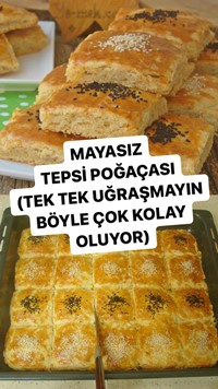 Mayasız Tepsi Poğaçası