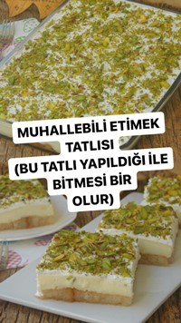 Muhallebili Etimek Tatlısı