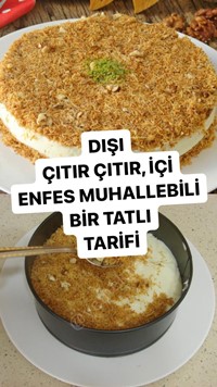 Muhallebili Kadayıf Pastası