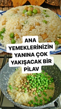 Nohutlu Bezelyeli Pilav