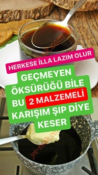 Öksürük İçin Pekmezli Şurup