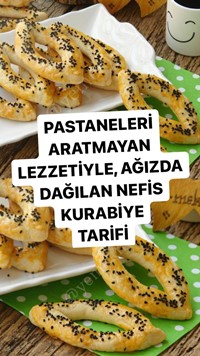 Pastane Usulü Çatal Kurabiye
