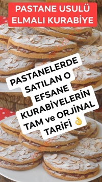 Pastane Usulü Elmalı Kurabiye