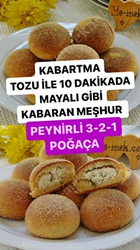 Peynirli 3-2-1 Poğaça