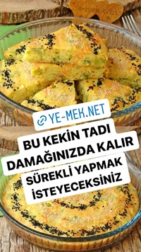 Pırasalı Mısır Unlu Kek