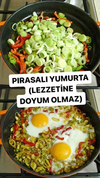 Pırasalı Yumurta