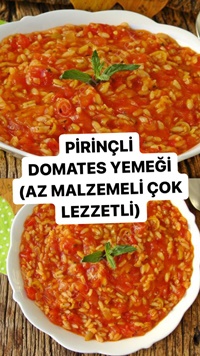 Pirinçli Domates Yemeği