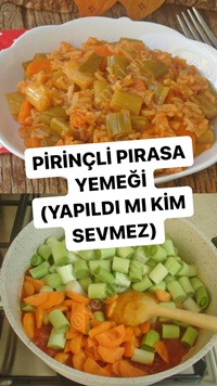Pirinçli Pırasa Yemeği
