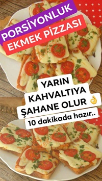 Porsiyonluk Ekmek Pizzası