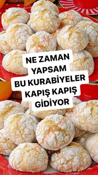 Portakallı Çatlak Kurabiye