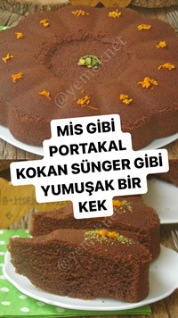 Portakallı Kakaolu Kek