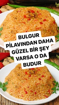 Salçalı Sebzeli Bulgur Pilavı