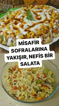 Sebzeli Makarna Salatası