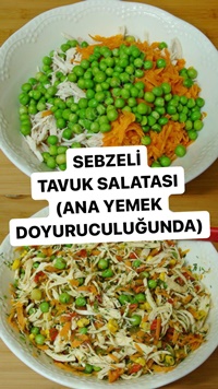Sebzeli Tavuk Salatası