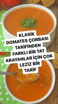 Şehriyeli Domates Çorbası