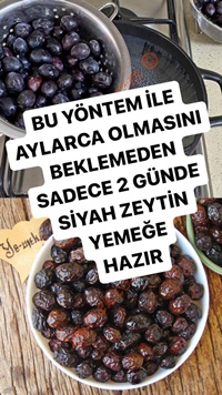 Sıcak Su İle Zeytin Yapımı