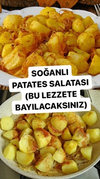 Soğanlı Patates Salatası
