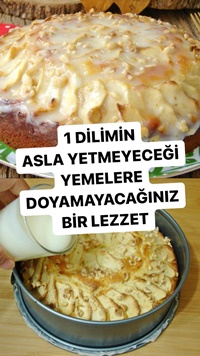 Soslu Elmalı Kek