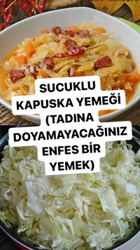 Sucuklu Kapuska Yemeği