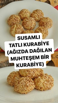 Susamlı Tatlı Kurabiye