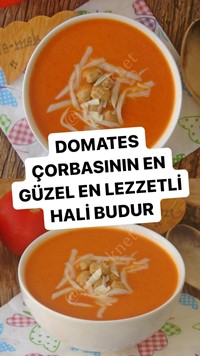 Sütlü Domates Çorbası
