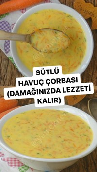 Sütlü Havuç Çorbası