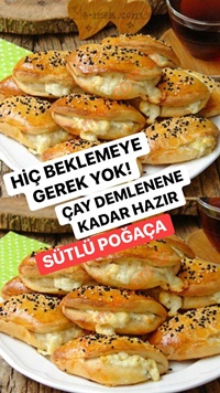 Sütlü Mayasız Poğaça