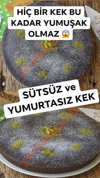 Sütsüz Yoğurtsuz Kek
