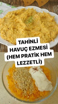 Tahinli Havuç Ezmesi