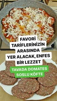 Tavada Domates Soslu Köfte