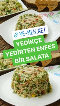 Tavuklu Arpa Şehriye Salatası
