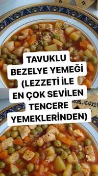 Tavuklu Bezelye Yemeği