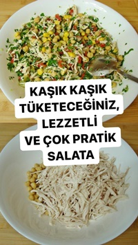 Tavuklu Nohut Salatası