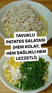 Tavuklu Patates Salatası