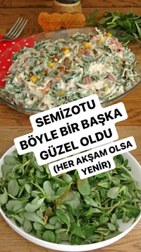 Tavuklu Semizotu Salatası