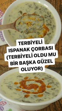 Terbiyeli Ispanak Çorbası
