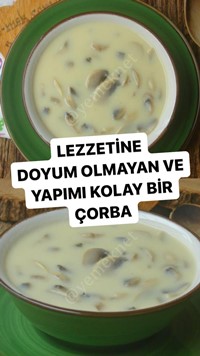 Terbiyeli Mantar Çorbası