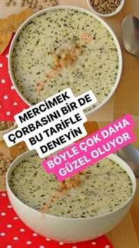 Terbiyeli Yeşil Mercimek Çorbası