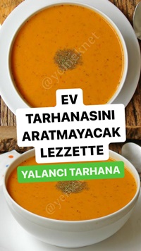 Yalancı Tarhana Çorbası