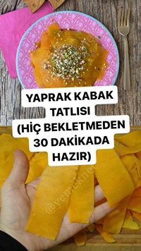 Yaprak Kabak Tatlısı